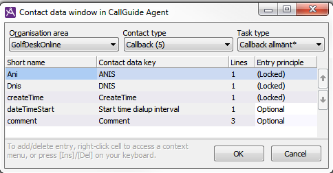 Contact data task type